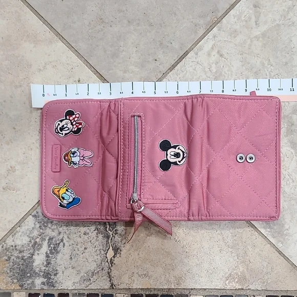 Vera Bradley Pink Quilted Wallet with Disney Characters RFID PROTECTION - Picture 9 of 14